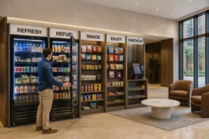 Luxury micromarket in Boston apartment lobby – Nova MicroMarket
